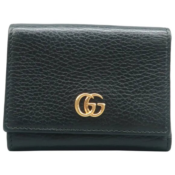 100% Authentic GUCCI Black Leather Wallet - Picture 1 of 12
